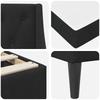 Bed Frame with Mattress Black 90 X 200 Cm Velvet