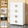Double-Door Transparent Storage Cabinet for Shoes, Bedroom, Living Room, and Snacks