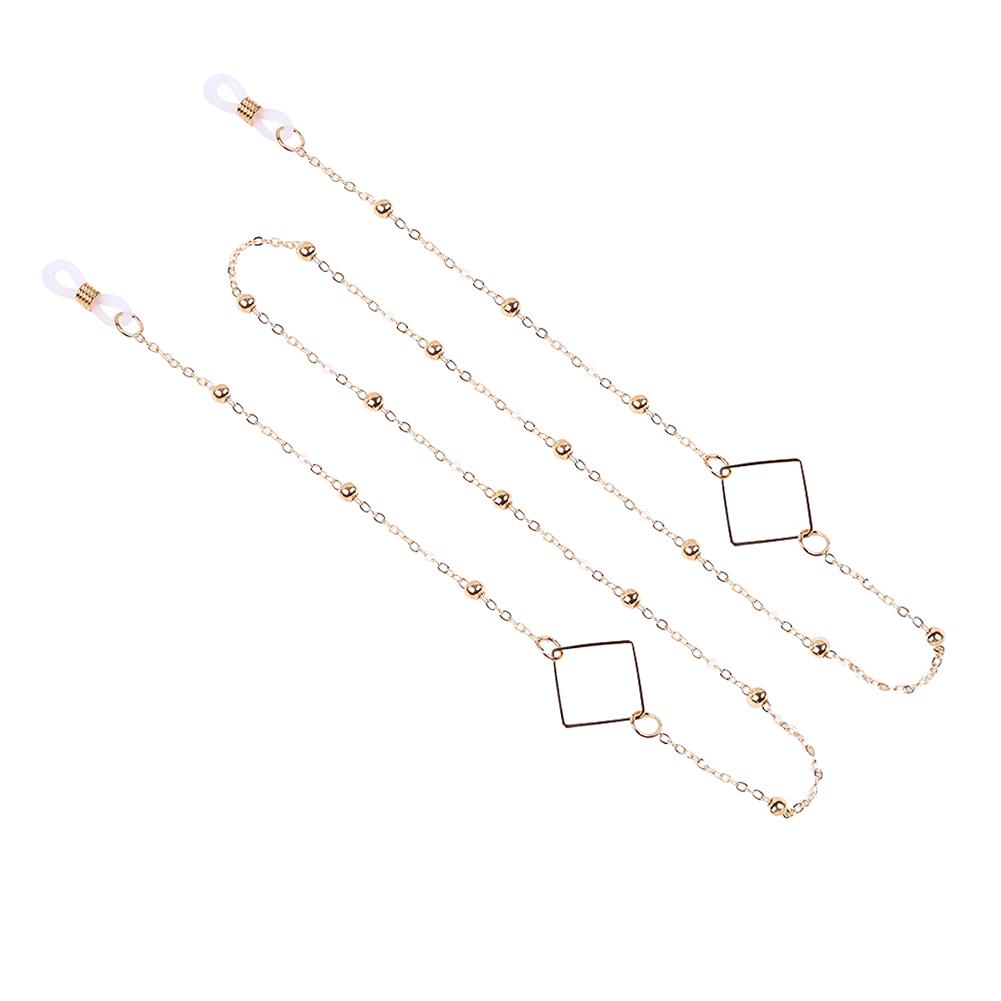 

Women Sunglasses Chain Simple Square Hanging Neck Non-slip Glasses Eyeglass Cord Gold #1