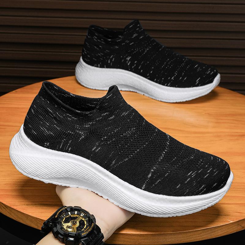 

Мужские кроссовки, летняя модная мужская обувь, эластичная сетка, толстая подошва, теннис, противоскользящие, новые, повседневные, спортивные, для бега, на открытом воздухе, мокасины 36