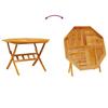 Garden Dining Set 5 Pcs Brown Solid Acacia Wood