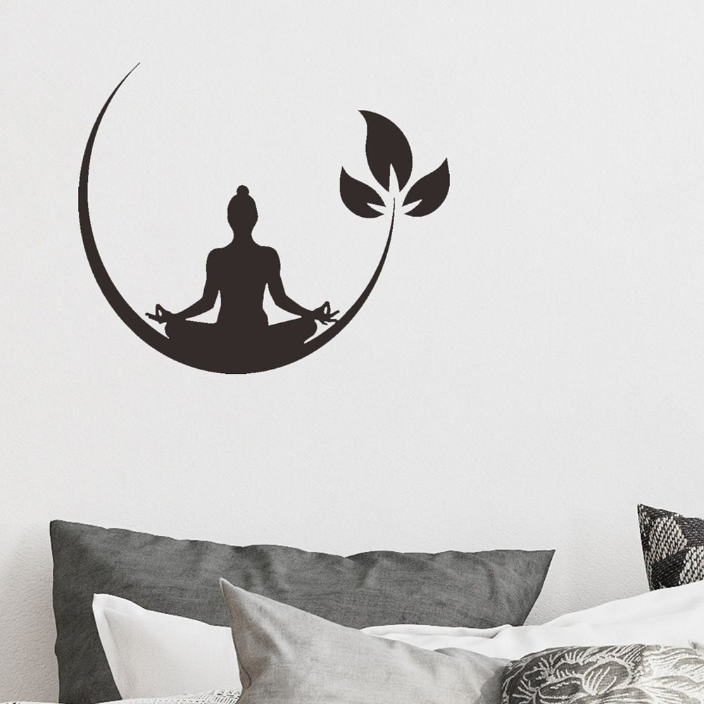 Vinyl Wall Decal Artistic Murals Art Decal Yoga Wallpaper  Dormitory