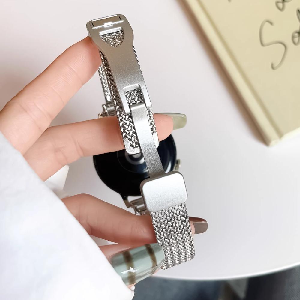 18mm 22mm 20mm Edelstahlarmband für Samsung Galaxy 7 6 5 4 44mm 40mm Magnetisches Schlaufenband für Huawei Watch GT5 Pro 42mm 46mm
