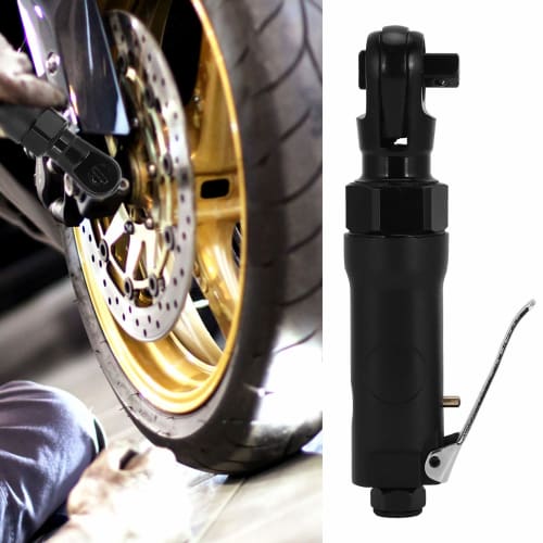 3/8" Air Ratchet Wrench, Mini Air Ratchet, Pneumatic, 260 RPM, Auto Repair Tool, Lightweight, Compact, Adjustable