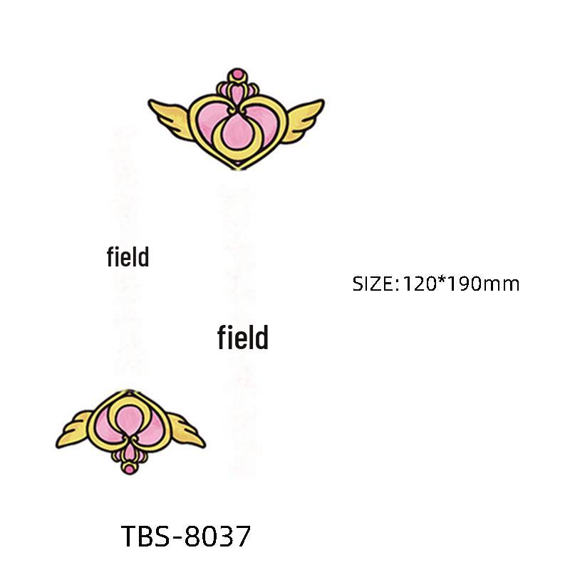 Waterproof Semi-Permanent Black & White Totem Flower Tattoo Stickers