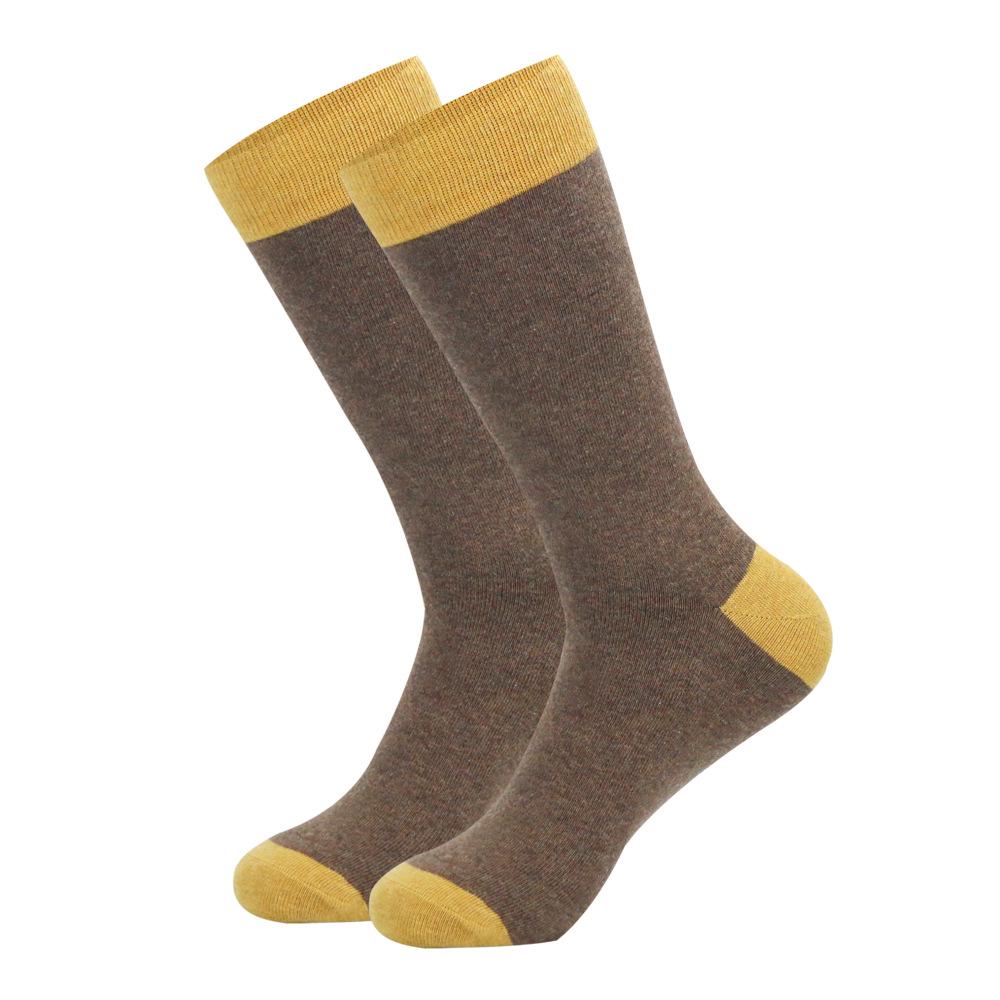 Men's Plus Size Striped Knee-High Socks - Trendy European & American Style for Autumn/Winter
