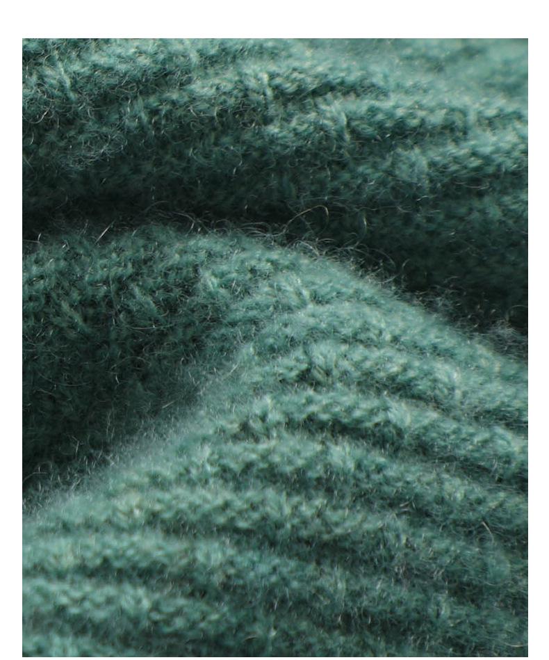 Men's 2022 Pure Wool Knitted Crew Neck Sweater - Long Sleeve, Loose Fit, Mature Casual Jumper