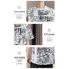 PLAYBOY Men's Summer Trendy Anime Print Loose Casual Short Sleeve T-Shirt
