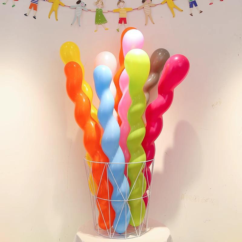Palloncini Lunghi Colorati a Spirale per Decorazioni di Feste di Compleanno
