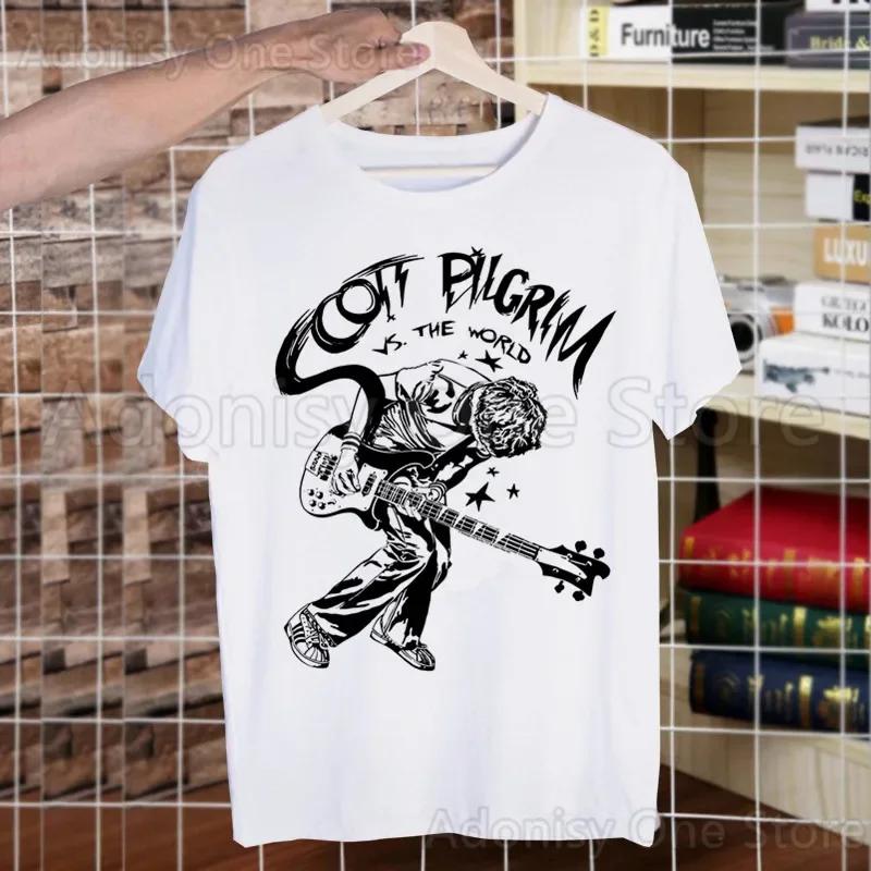 Scott Pilgrim Men's Casual Printing Men's T-shirt High-fashioned Short-sleeved T-shirt Men Shirt T Shirt