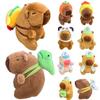 Multicolor Simulation Capybara Pendant Cute Fluffty Animal Doll  Birthday Gift