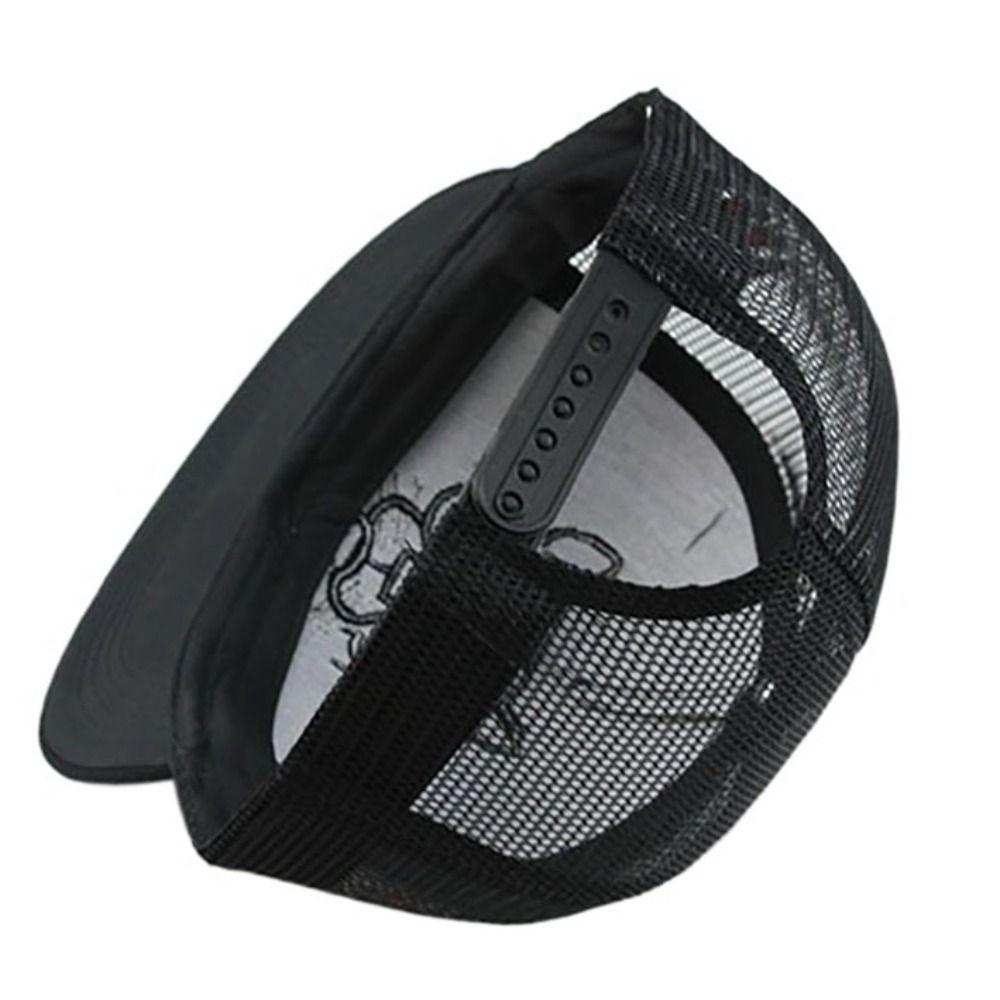 Fashion Adjustable Baseball Cap Tiger Embroidery Breathable Trucker Caps Mesh Snapback Hats Unisex
