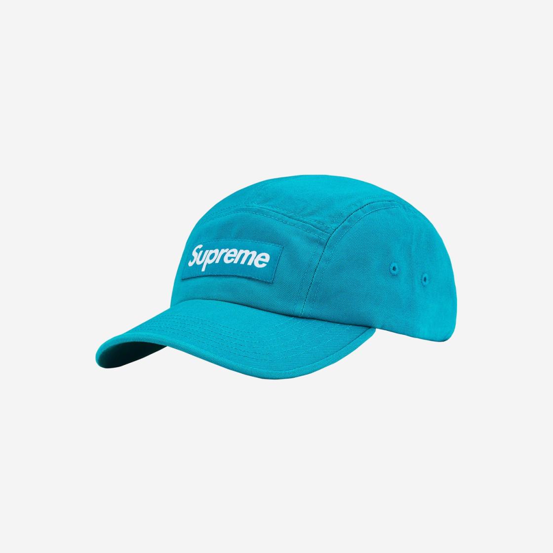 

Кепка Supreme из твилового чиноса Темно-бирюзовый 22SS -