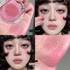Japanese-Style Transparent Blue Eyeshadow Summer Limited Edition Mermaid Blue Highlighter Blush Cream for Daily Use with a High-End Feel