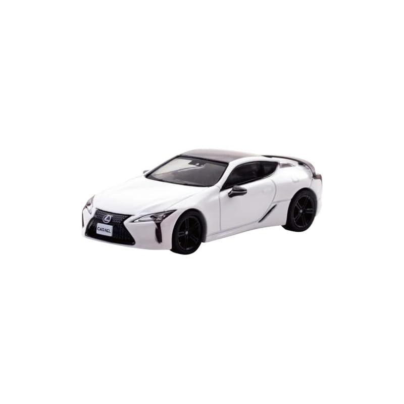 CARNEL 1/64 Lexus LC500 AVIATION 2021 White Nova Glass Flake (Finished Model) CN640043