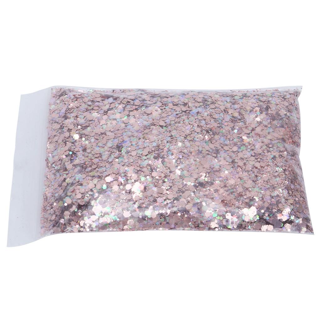 50g Nagelglitzer Bunt Fantasy Roségold Gesunde Inhaltsstoffe Harz-Pailletten für Handgemacht