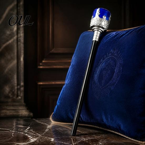 Gold Cane for Role Play Scepter Wand, Royal King/Queen Costume Accessory, Medieval King Crown Staff Princess Cosplay Wands Play, Dress Up Easy