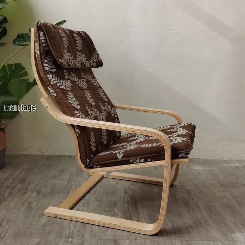 Birch Wood Recliner Bonn Armchair - Adult Leisure Chair for Balcony and Pregnant Women.
