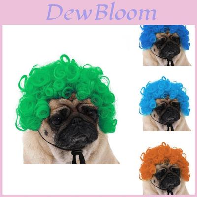 Adorable Black Color Pet Wig With Fun Afro Style For Halloween Parties And Festivals