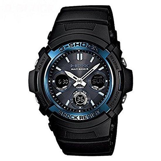 CASIO wristwatch G-SHOCK digital-analog radio solar AWG-M100A-1A imported model