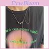 Steel Geometric Necklace With Multilayer Snake Chain For Men And Women