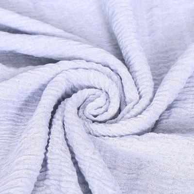 New Pleated Monochrome Cotton Solid Color Scarf, Naturally Pleated Human Cotton Hair Beard Edge Large Size Women's Headscarf B
