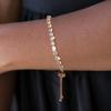 4Mm Round Zircon Single Row Full Diamond Adjustable Crystal Tennis Bracelet Women'S Birthstone Jewelry