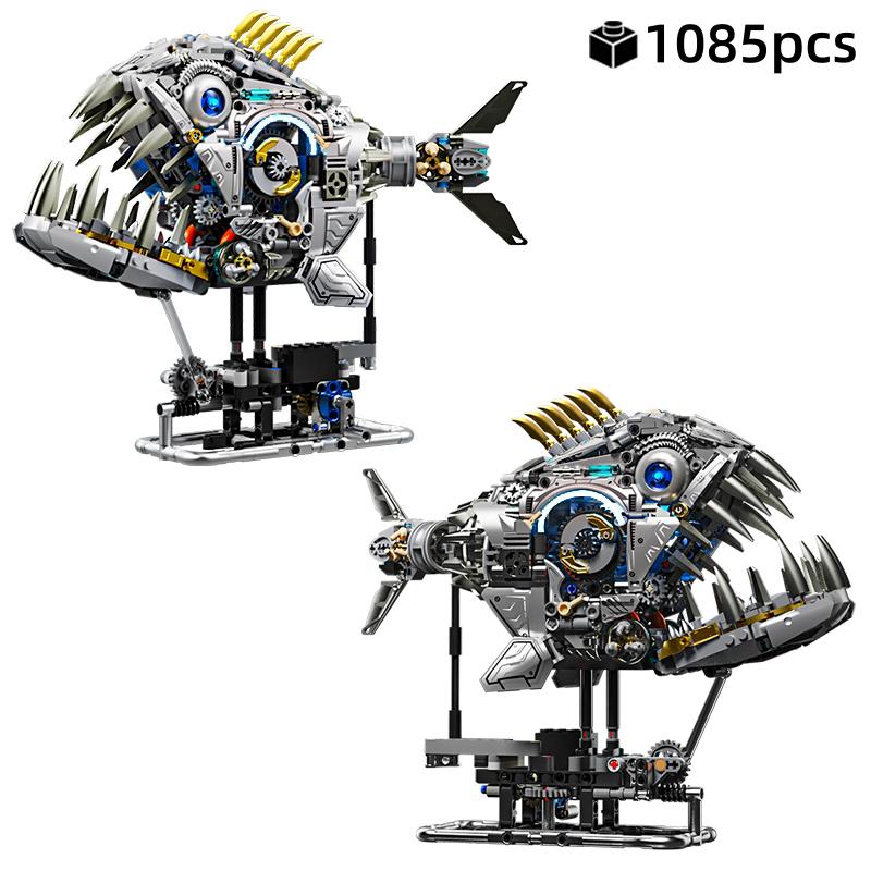 High-Quality 1085Pcs High-Quality Moc High-Quality Technical High-Quality Mechanical High-Quality Piranha High-Quality Building High-Quality Blocks