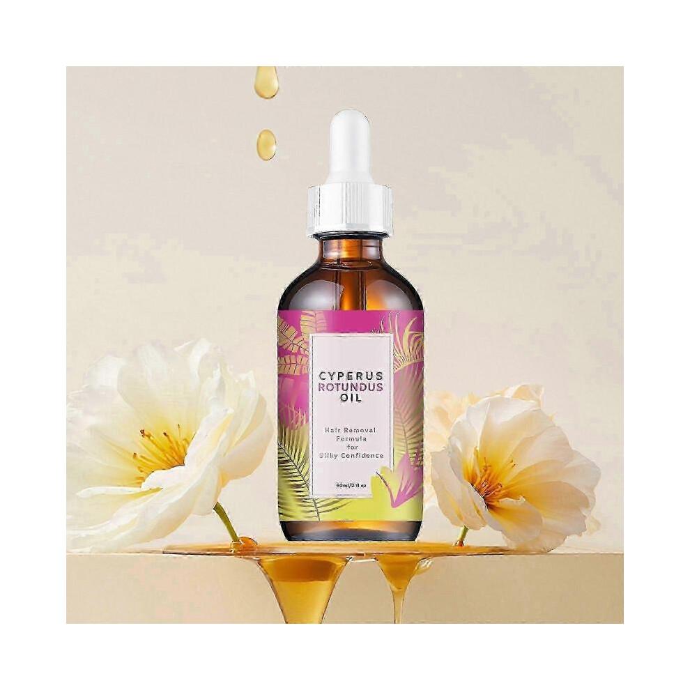 3X Cyperus Rotundus Öl - 60ml Natürliches Cyperus Rotundus Öl zur Haarentfernung, Feuchtigkeitsspende & Beruhigend Cyperusöl zur Reduzierung des Körperhaarwachstums