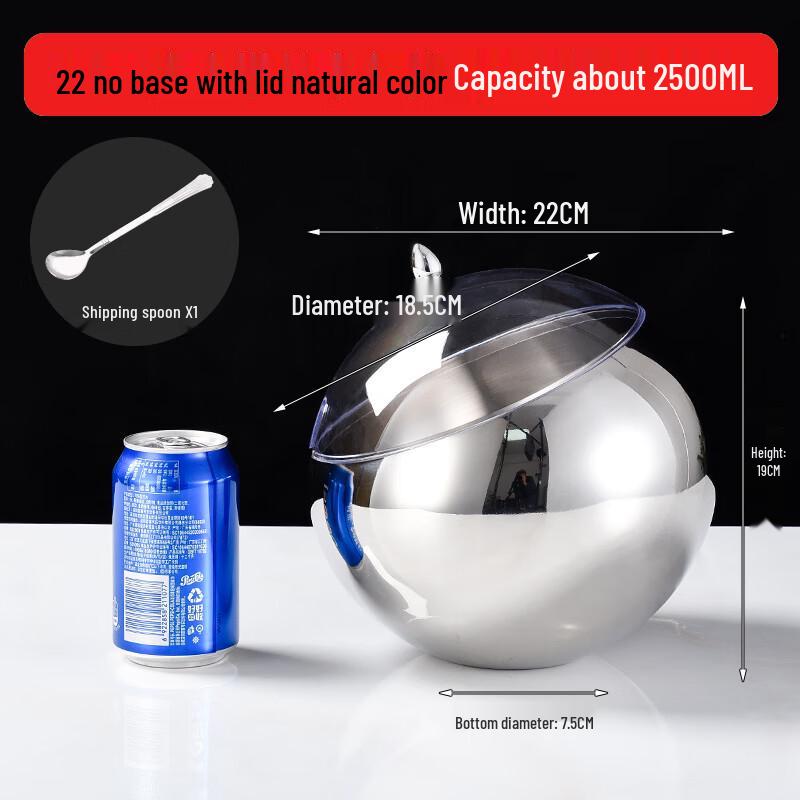 Slanted Stainless Steel Condiment Serving Bowl