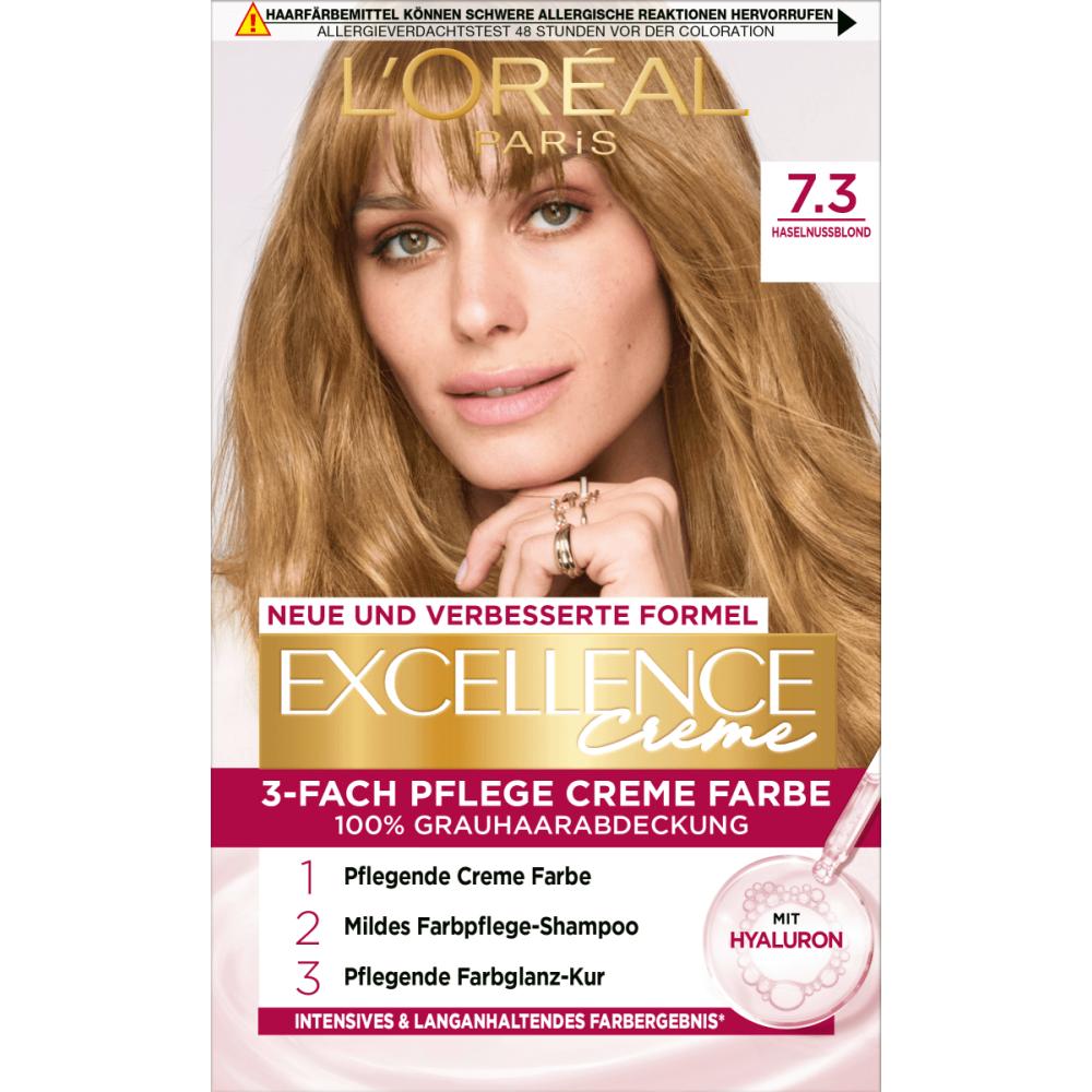 L'Oreal Excellence Hair Dye 7.3 Hazelnut Blonde 1st