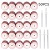50Pcs Sanding Drum Kit 80/120/240/320/600 Grit Grinding Wheel Head Sander Abrasive Tools Sandpaper Rust Removal Polishing Tools