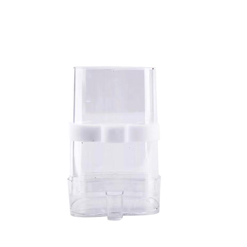 

Automatic Bird Water & Food Dispenser for Budgies and Mynas - Compact Feeder and Watering Container Transparent Large Flat Water Dispenser