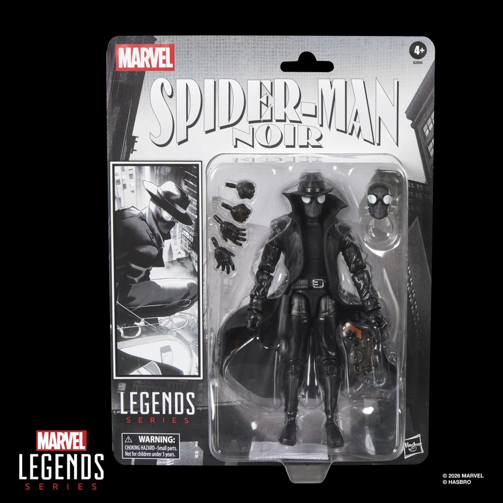 [Amazon.co.jp Exclusive] Hasbro MARVEL Legends Series Spider-Man Noir Retro Blister Pack Comics Collection 15cm Action Figure G2094 Authentic