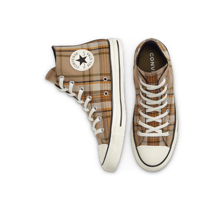 Converse Chuck Taylor All Star Rétro Décontracté Montantes Chaussures en Toile Femme sneaker Kaki 568925C
