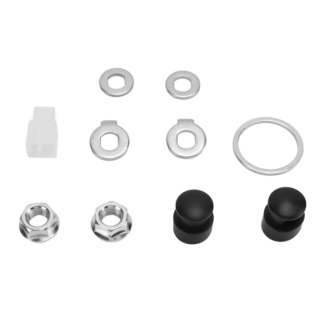 Steel Bicycle Hub Motor Nuts Washer Kit with 12mm Shaft for Universal Bike Component