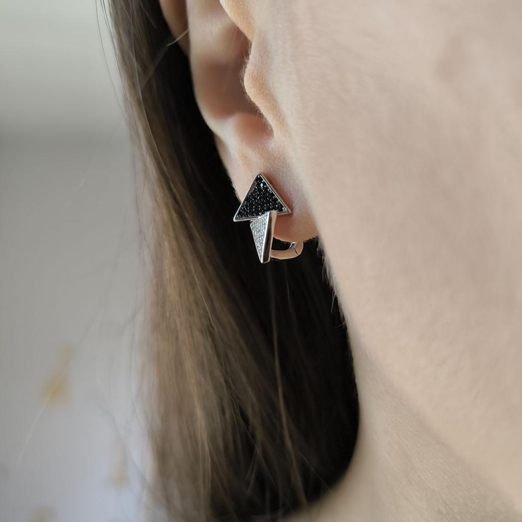 Silver Earrings with Cubic Zirkonia (2182924)