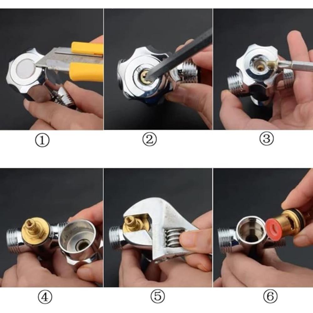 1/2" Replacement Brass Ceramic Disc Tap for VALVE Quarter Turn Cartridges Gland Insert 20 Teeth Bathroom Faucet Accessor