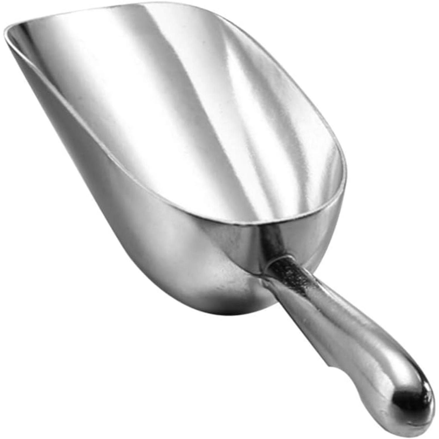 

Ice Cube Endurance Scoop, Cast Aluminum Shovel Scoops Kitchen Utility Scoops Set Contoured Handle,Ideal for Ice Cube Coffee Bean Food Rust Free y1