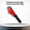 American Home Universal Wrench Plier Hand Tool Electrician Mechanic Plumber Adjustable Fast Repair Pipe Wrench Labor-saving Tool