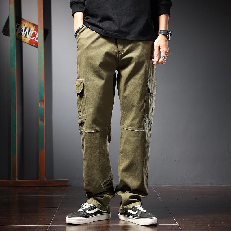 2022 Men's Plus Size Autumn Harem Overalls: Loose-Fit Korean Style Sports Pants