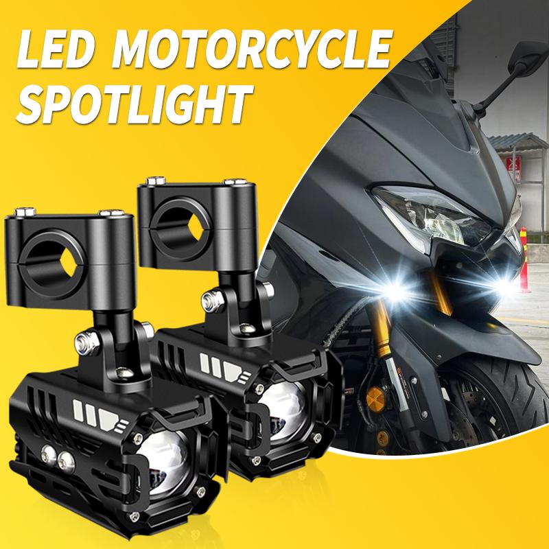 

1 Set 12V LED Motorcycle Headlights Fog Lights For YAMAHA Tmax 530 560 T-max dx sx tmax 500 XP500 Additional Universal Spotlight