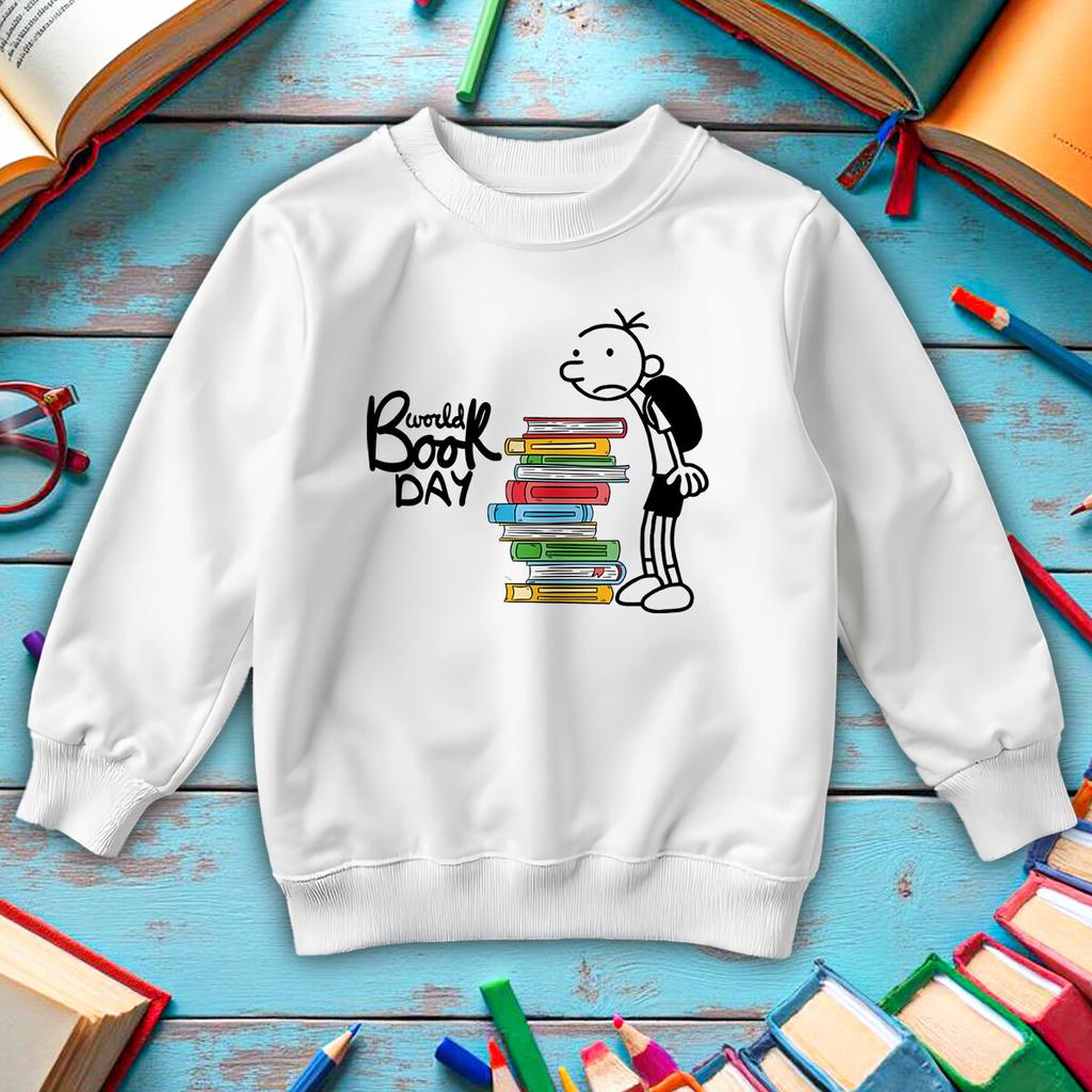 Gregs Tagebuch Herren Welttag des Buches Sweatshirt Pullover Kostüm 1#WBD