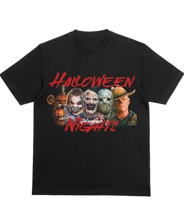 

Футболка Halloween Horror Nights 2025: Иконки Дома с Привидениями, Жуткая Футболка S