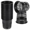 10PCS Garden Net Pots Hydroponic Cups Garden Slotted Plastic Mesh Net Cups Plant Nursery Net Pots Hydroponics Slotted Flowerpot