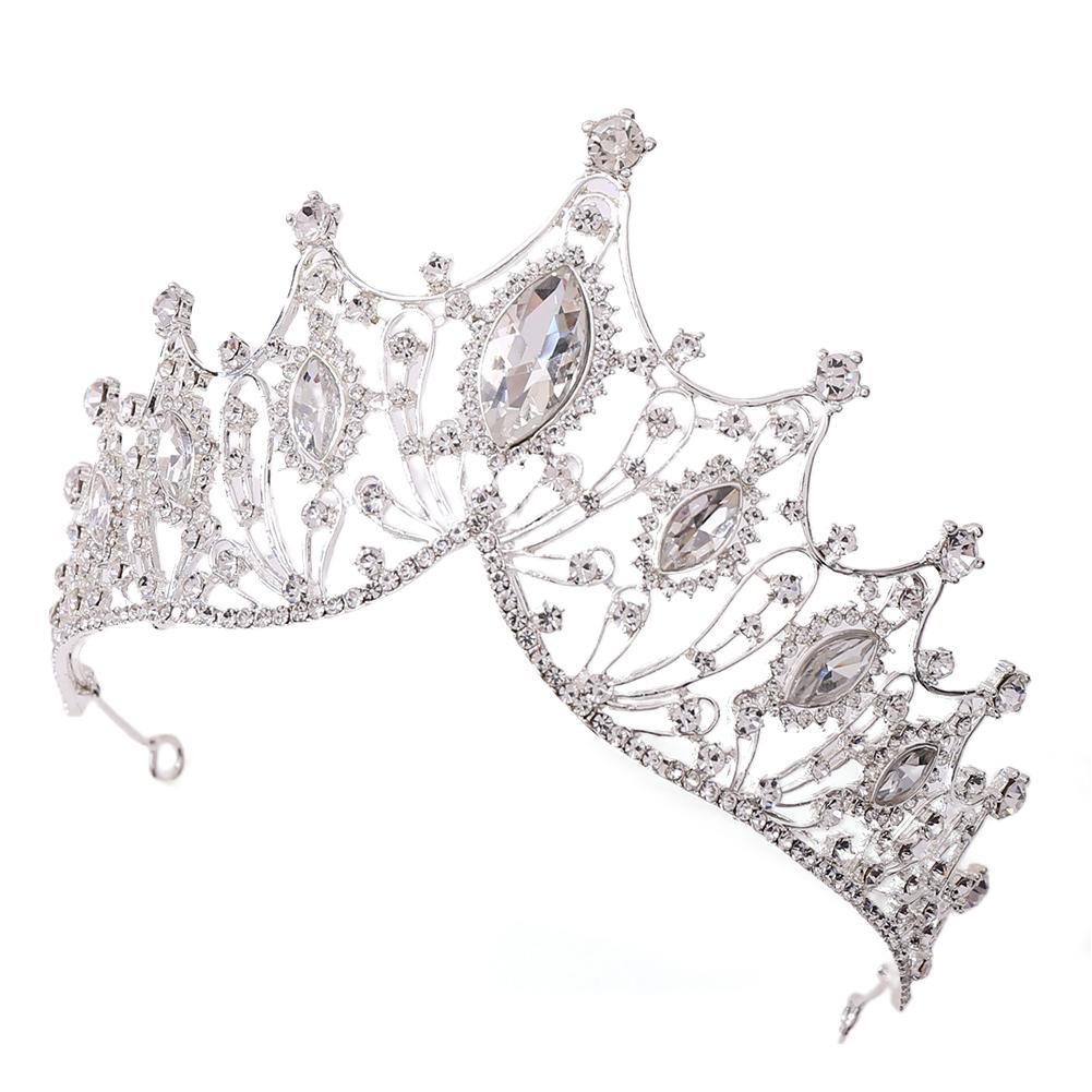 Crystal Tiara Crown Headband Princess Elegant Crown With Combs For Women Girls Bridal Wedding Birthday Party Prom