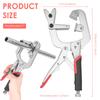 Multi Purpose C-type Clamp Lock Pliers with Adjustable Welding Pipe Pliers Stable Labor-saving and Ergonomic Grip