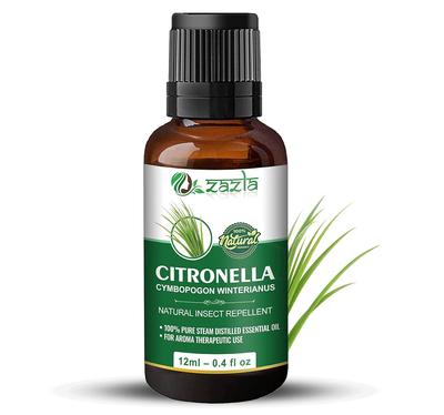 Huile essentielle de citronnelle - 100 % pure, naturelle et non diluée par Zazla