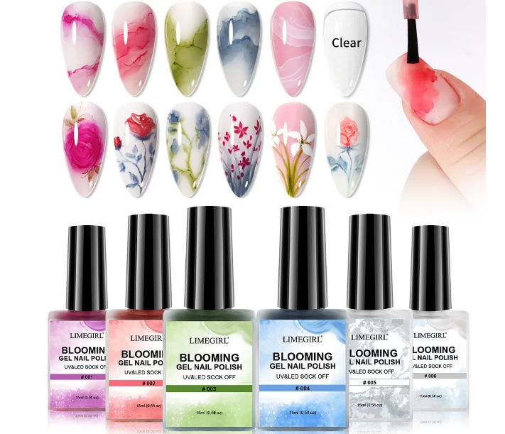 Amber Gel 6 Color Caramel Amber Gel Polish Set Tortoiseshell Translucent Resin Soak Off LED UV Nail Art Kit Fall Winter DIY Long Lasting