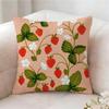 Strawberries Cute Food Pillow Case Pillowcase Doublesided Printed Sofa Cushion Bedroom Headboard Pillow